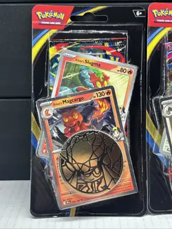 Pokemon Phantasmal Flames 2 Pack LOT With Magcargo & Greedent Promo Cards NEW ?? - Image 2
