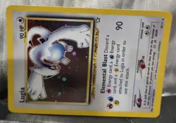 Pokemon TCG Lugia Neo Genesis Holo Rare Card 9/111 Beautiful Mint Condition - Image 3