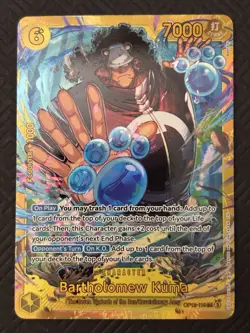 Bartholomew Kuma SEC OP12-119 Legacy of The Master One Piece Card Game English - Image 1