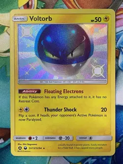 Voltorb SV13/SV94 Pokemon Hidden Fates Sun & Moon Shiny Vault | Holo Card NM! - Image 1