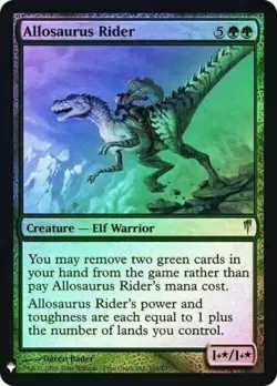 FOIL Allosaurus Rider ~ Mystery Booster [ NearMint ] [ Magic MTG ] - Image 1