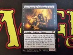 MTG Budget Commander King Macar, the Gold-Cursed Deck w/deck box and sleeves - Image 2