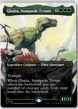 Ghalta, Stampede Tyrant (Borderless) Lost Caverns of Ixalan Regular Nm M 0326 - Image 1