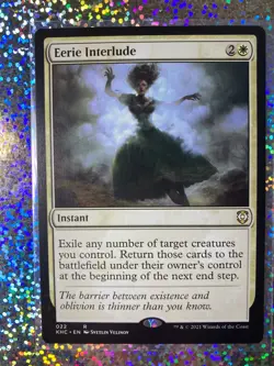 2021 MTG Kaldheim: Commander Rare Regular 022 Eerie Interlude - Image 1