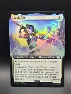 MTG - Zack Fair - EXTENDED ART FOIL - FIN 435 - Uncommon - W - NM - Image 1