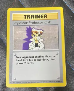 Pokemon Card - Base 73/102 - IMPOSTOR PROFESSOR OAK (rare) [Shadowless] - Image 1