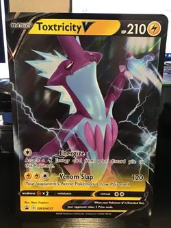 Toxtricity V SWSH017 Jumbo Pokemon Black Star Promo - Image 1