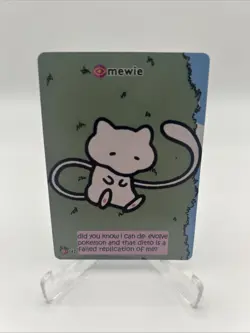 Pokiebubies 1st Edition Fan Art Chef Ken Lee Mewie #162 Mew V2 Pokemon - Image 1