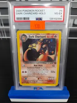 2000 Pokemon Rocket Dark Charizard-Holo PSA 4 - Image 1