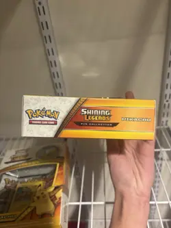 Pokemon Pikachu TCG Shining Legends Pin Collection Box Sealed - Image 5