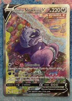 Pokemon Galarian Slowking v Alternate Art Chilling Reign 179/198 NM - Image 1