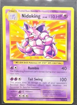 Nidoking 45/108 XY Evolutions Non Holo Deck Exclusive Pokemon 2016 - Image 1