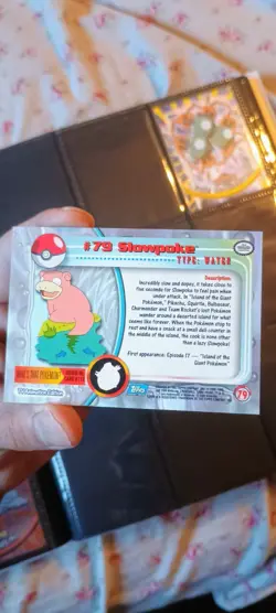 Slowpoke - Pokemon Topps #79 - Holo NM LP Vintage Ships Fast?? - Image 2