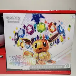 Pokemon TCG Prismatic Evolutions ETB & Poke Ball Tin Collection (Moon Ball) - Image 3