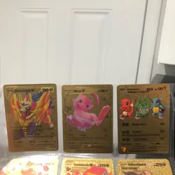 Pokemon Charmander, Bulbasaur & Squirtle Gold Foil - Image 1