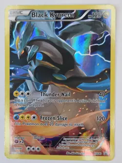 Pokemon TCG Black Kyurem XY80/211 XY Black Star Promos Holo LP - Image 1