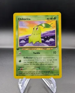 Chikorita 53/111 - Neo Genesis 1st Edition Regular - Vintage Pokemon TCG - LP - Image 1