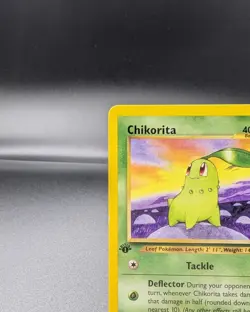 Chikorita 53/111 - Neo Genesis 1st Edition Regular - Vintage Pokemon TCG - LP - Image 2