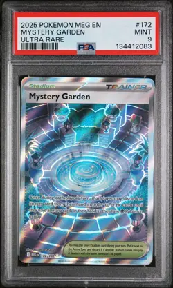 2025 POKEMON MEG EN-MEGA EVOLUTION ULTRA RARE #172 MYSTERY GARDEN PSA 9 - Image 1