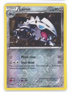 Pokemon - Lairon - 58/101 - Reverse Holo - Plasma Blast - NM/M - Image 1