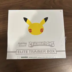 Pokemon TCG Celebrations Elite Trainer Box ETB 25th Anniversary 2021 NEW SEALED 820650809439 - Image 1