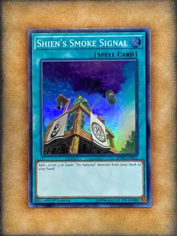 Yugioh Shien’s Smoke Signal SPWA-EN015 Super Rare 1st Ed LP - Image 1
