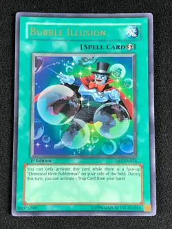 YUGIOH BUBBLE ILLUSION DP1-EN024 1ST ULTRA NM - Image 1