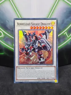 Yugioh Borreload Savage Dragon SAST-EN037 Ultra Rare 1st Edition NM - Image 1