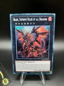 Yu-Gi-Oh! Blaze, Supreme Ruler of All Dragons MP25-EN146 Secret Rare 1st Ed *New - Image 1