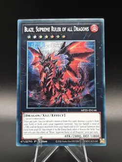 Yu-Gi-Oh! Blaze, Supreme Ruler of All Dragons MP25-EN146 Secret Rare 1st Ed *New - Image 2