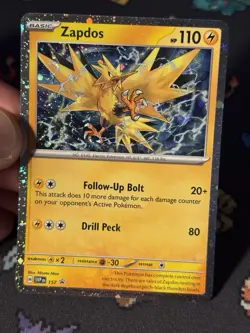 Pokemon Cards Zapdos SVP157 Holo Blister Pack Promo - (NM) - Image 2