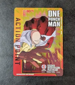 Sale! Union Arena One Punch Man Action point card UAPR/OPM-AP01 Holo Japanese - Image 1