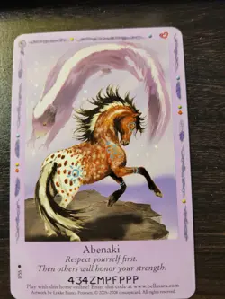 Bella Sara Trading Cards Native Lights Series - Abenaki 1/55 Common - Image 1