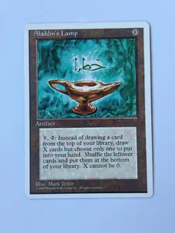 Aladdin's Lamp MTG Core Set 4th Edition Magic the Gathering Card - Image 1