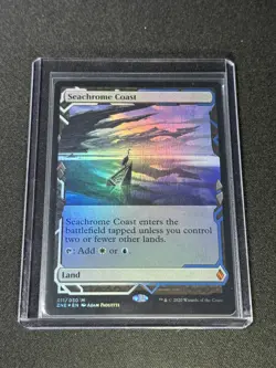Seachrome Coast Foil MTG (ZNE) Zendikar Rising Expeditions NM Unplayed Card # 11 - Image 3