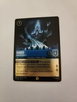 Disney Lorcana TCG - Hades: Infernal Schemer 147/204 Non-Foil Legendary Card - Image 1