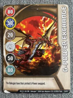 Bakugan:Battle Brawlers | G Power Exchange ??Copper Gate Card | 19/48 - Image 3