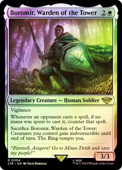 Boromir, Warden of the Tower *Foil* - LTR - NM - Magic The Gathering - MTG - Image 1