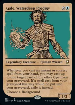 Gale, Waterdeep Prodigy (Showcase) [Commander Legends: Battle for Baldur's Gate] - Image 1