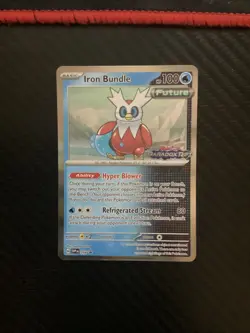 Pokemon Card Iron Bundle 058 Black Star Promo Paradox Rift STAMP Near Mint - Image 1