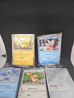 Pokemon 2025 Holiday Calendar Sealed Stamped Promos (COMPLETE SET OF 8) NEW - Image 4