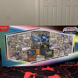 Pokemon Prismatic Evolutions Lucario ex & Tyranitar ex Premium Collection - Image 1