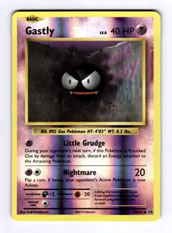 Gastly XY - Evolutions #47 (2016) Common Reverse Holo NM Pokemon - Image 1