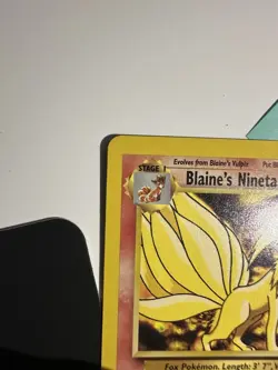 Blaine's Ninetales 21/132, Gym Challenge, Pokemon TCG, Unlimited 2000, WOTC, NM - Image 3