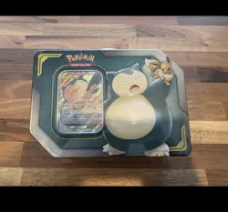 Pokemon TCG Tag Team GX Tin featuring Eevee & Snorlax GXFACTORY SEALED MINT - Image 1