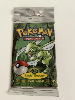 1999 Jungle Unlimited Booster Pack WOTC Pokemon Factory Sealed Scyther 21.23g - Image 2