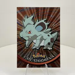Nidorina #30 Textured Holo Foil, Vintage 1999 Topps Pokemon TV Animation Edition - Image 1