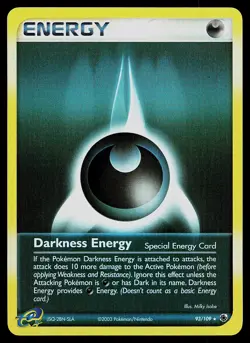 Pokemon Card - Darkness Energy Ruby and Sapphire 93/109 Rare Reverse Holo - Image 1