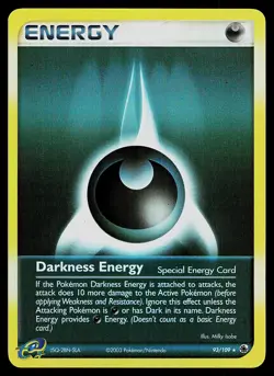 Pokemon Card - Darkness Energy Ruby and Sapphire 93/109 Rare Reverse Holo - Image 1