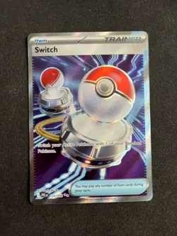 Switch 123/094 Trainer Phantasmal Flames Full Art Pokemon card Ultra Mint - Image 1